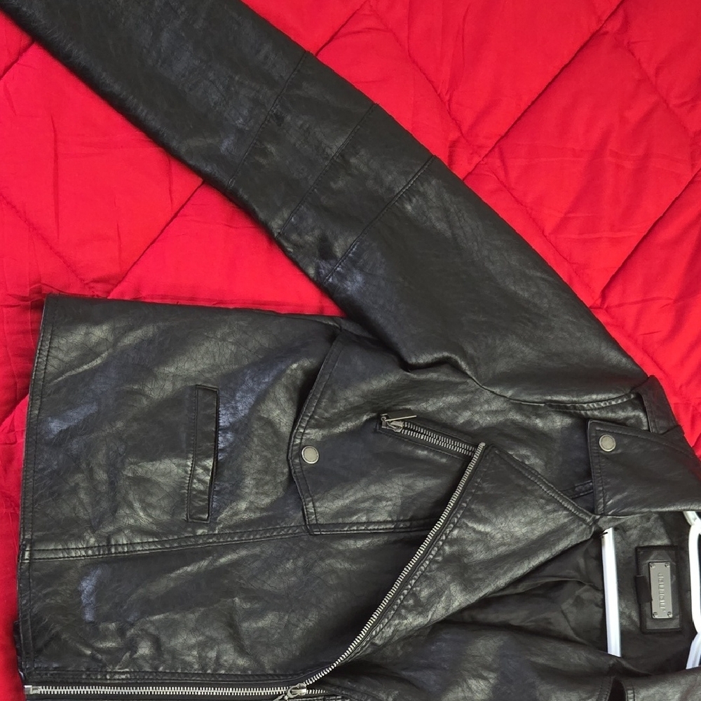 Black Faux Leather Jacket